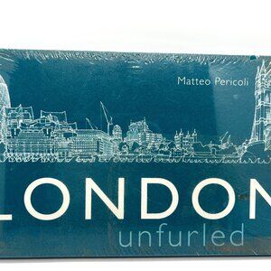 "London Unfurled" Drawing of the North & South Banks 25' Long Accordion Book New